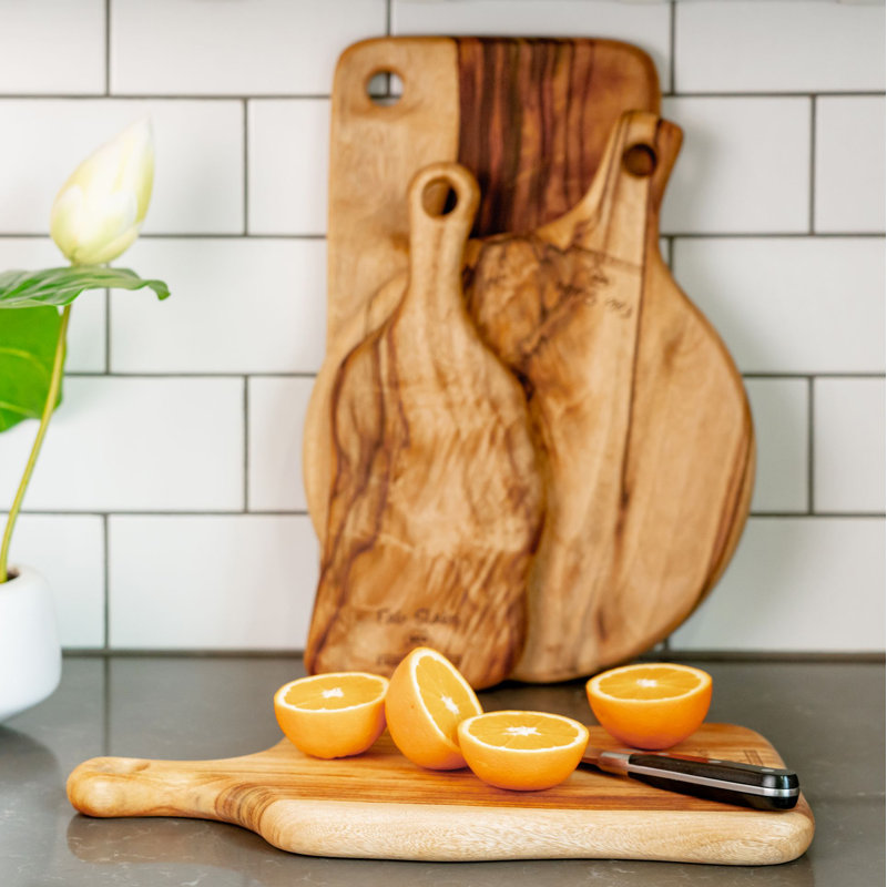 Camphor Laurel Wood Medium Paddle Cutting Board