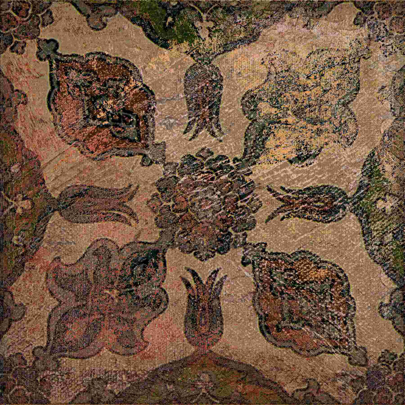 Tile Element 4 - peinture sur toile tendue, H 20 po x l 20 po