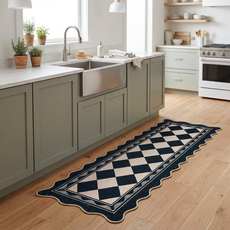 Tapis lavable Easy Jute, Tapis de couloir 2 pi x 6 pi, Noir