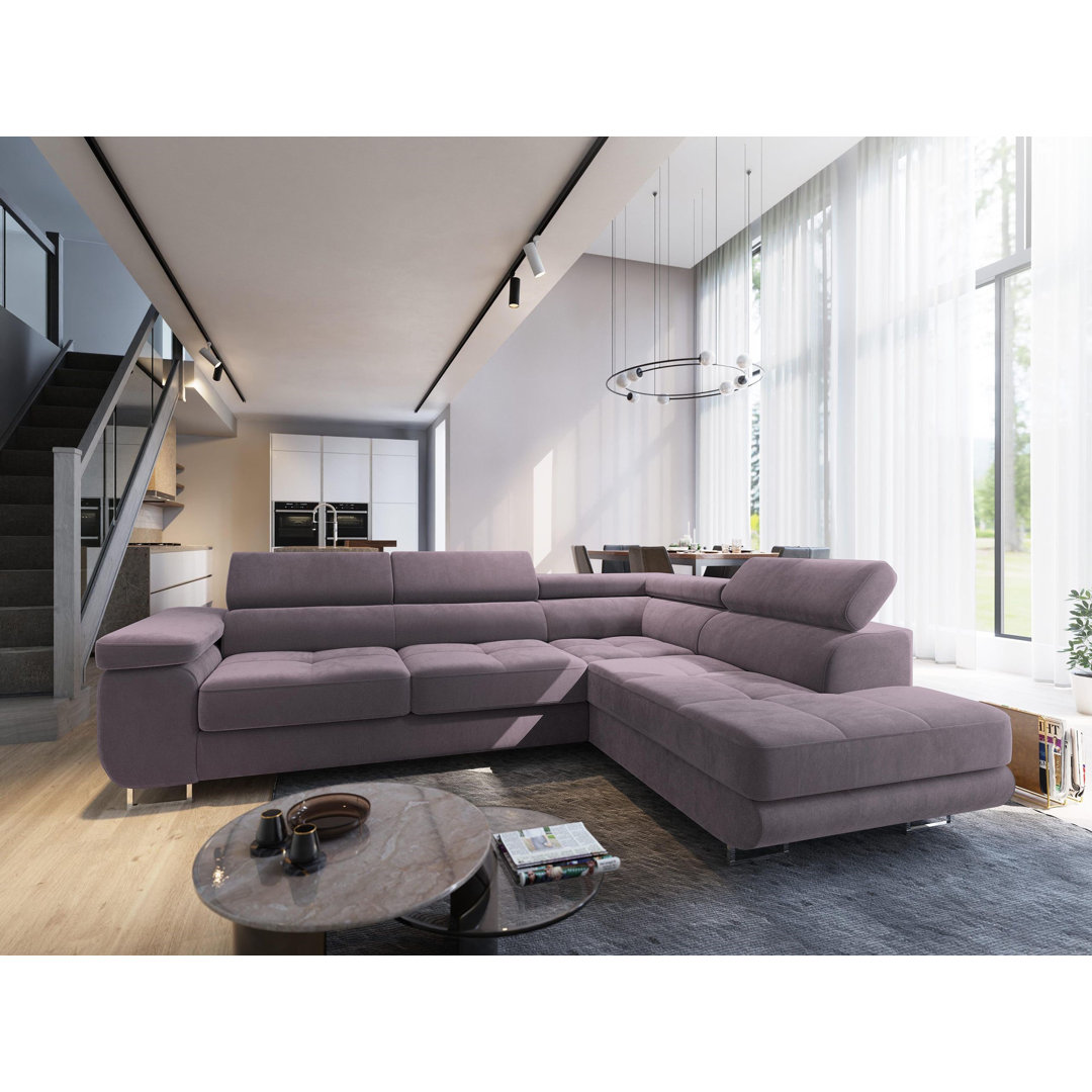 Ecksofa Avorie mit Bettfunktion