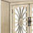 Antique White Console Table With Mirrored Doors