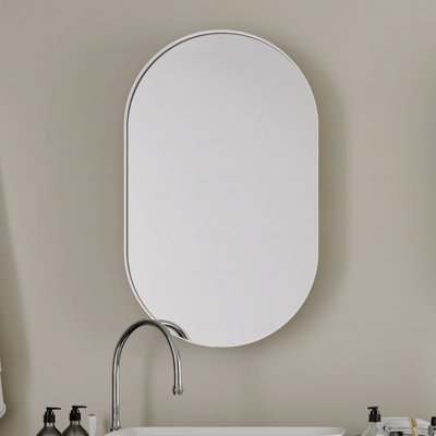 20x34” Matte Gold Oval Medicine Cabinet
