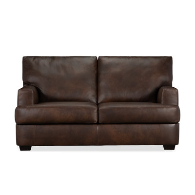 Emilio Leather Loveseat by Wayfair Custom Upholstery