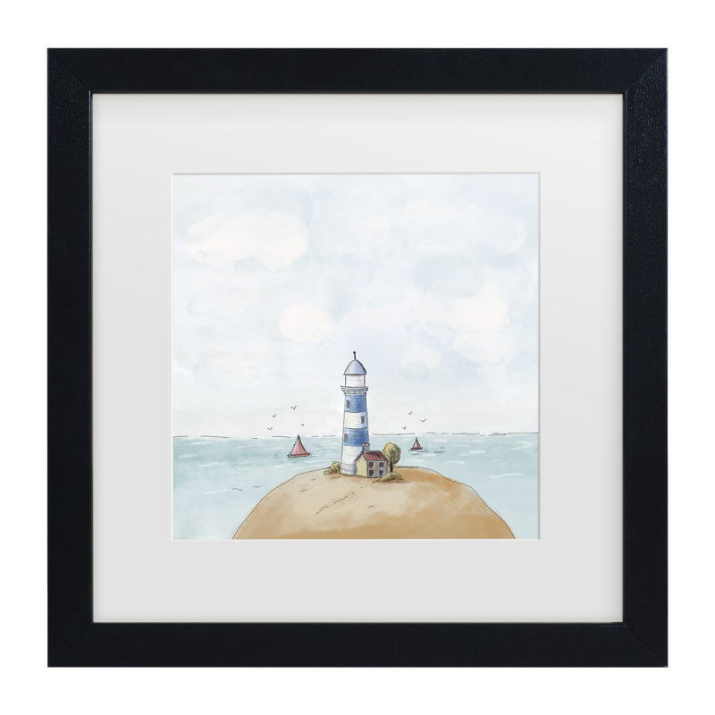 Xuan Thai  Lighthouse Matted Framed Art