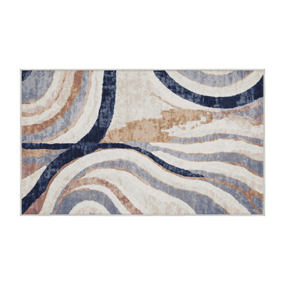 Silky Soft Plush Beige Area Rug