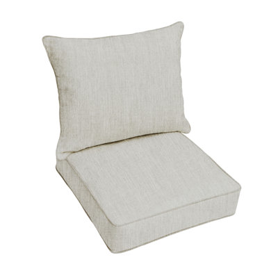 Sunbrella Outdoor  Corded Deep Seating Pillow and Cushion Set