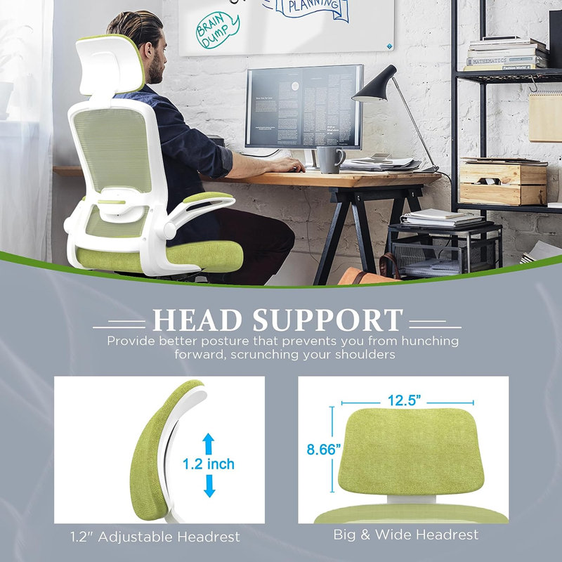 Lashey Task Chair, Green Pear