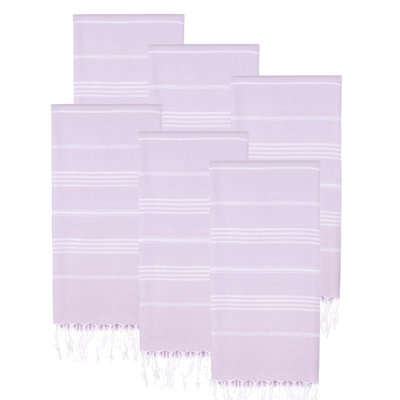 Ensemble de 6 serviettes pour lit de plage en coton turc Alize