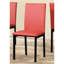 Chaises de salle à manger rouges avec structure en métal et sièges en similicuir, de 4 - Combinaisons de sièges rayonnantes captivantes-1607171101