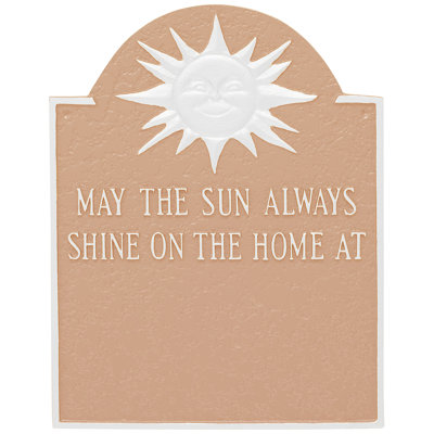 4-Line Wall Address Plaque