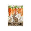 Drapeau Welcome Carot Bunnies, pour intérieur et extérieur, 70 x 47-2083536598
