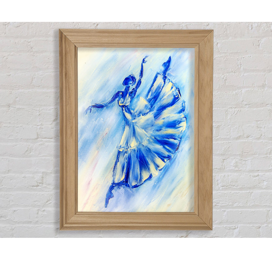 Blaue Ballerina 10 - Druck