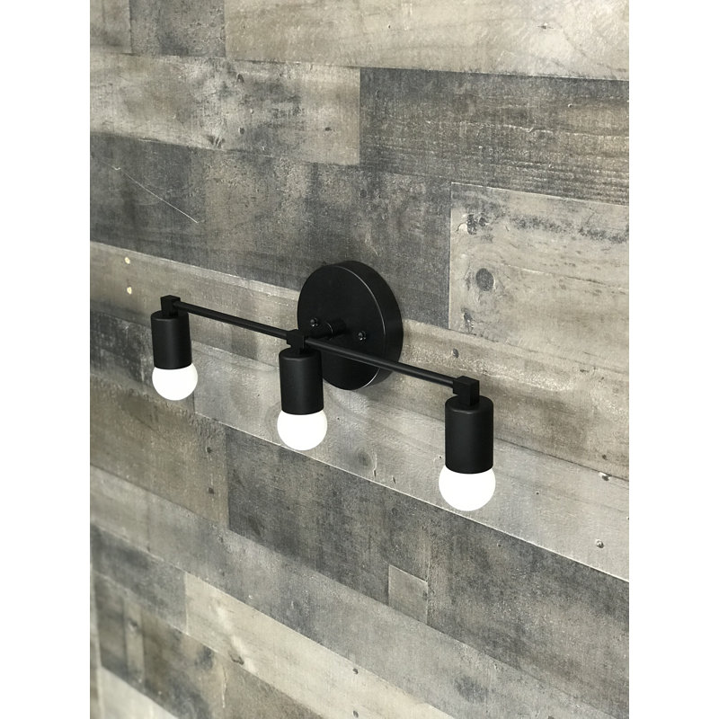 Armed Sconce, Matte Black, 5.25" H x 14.5" W x 4.37" D