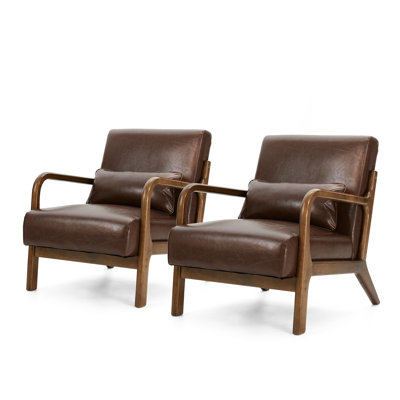 Fauteuil en cuir Jabarius