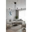 5-Light Black Arc Swaying Gravity Chandelier