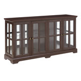 Buffet de 59 po de largeur avec portes en verre
