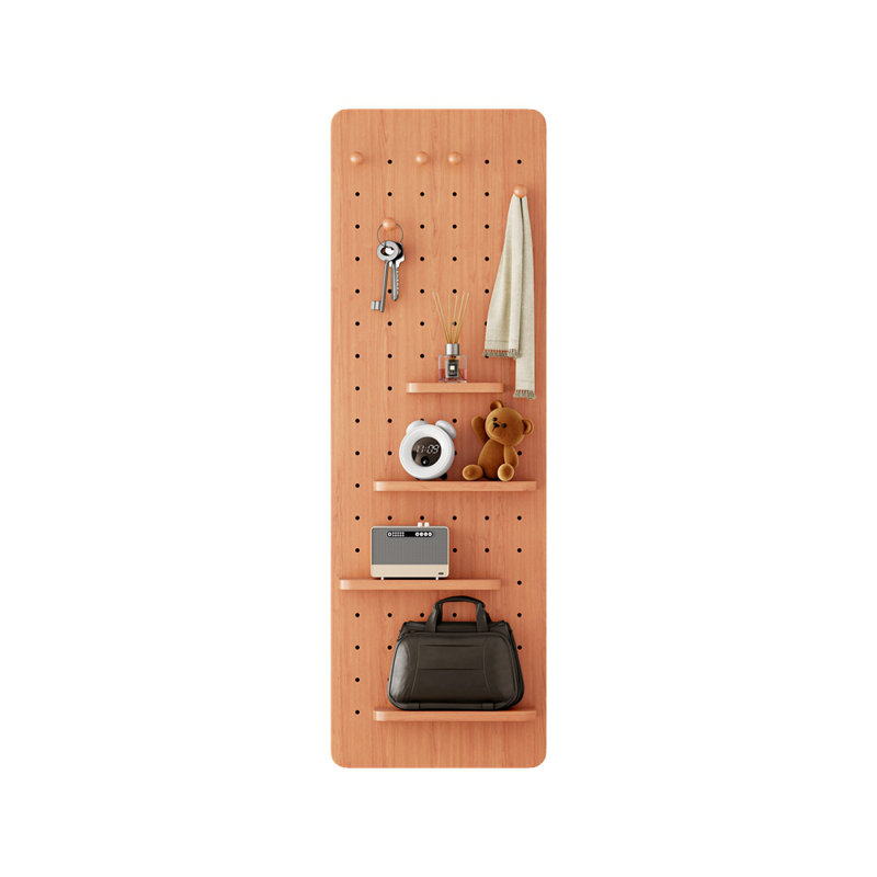 Wall Mounted Full Length Mirror With Shelf And Hook, Multifunctional Design For Bedrooms, Living Rooms, And Entrances