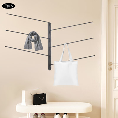 180 Degree Swivel Saddle Blanket Rack, 2 Set Saddle Blanket Racks, 6-Rod Saddle Blanket Rack