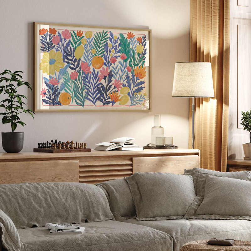 «Tropical Floral Delight», Zinc patiné, H 17,25 po x l 21,25 po