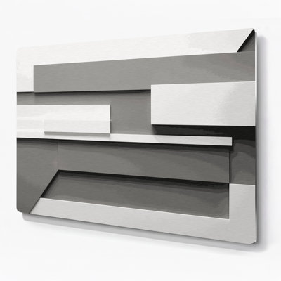 Minimalism 12 Gray Metal Wall Art