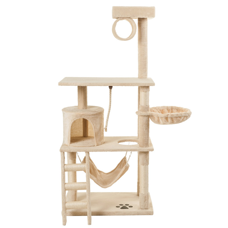 Gideon 146cm H Cat Tree, Beige