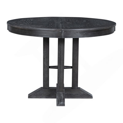 Farmhouse Dining Table Extendable Round Table For Kitchen, Dining Room