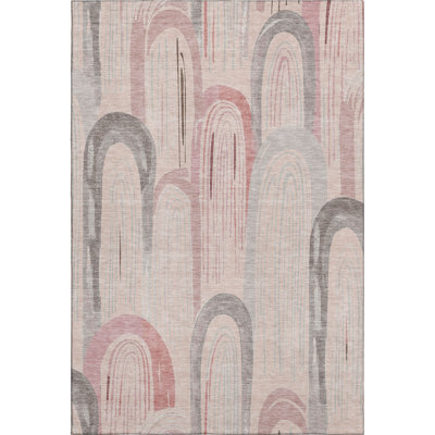 Premium Machine Washable Harjo AMF1588 Geometric Rug
