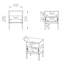 40cm W Metal Bedside Table-1977743189
