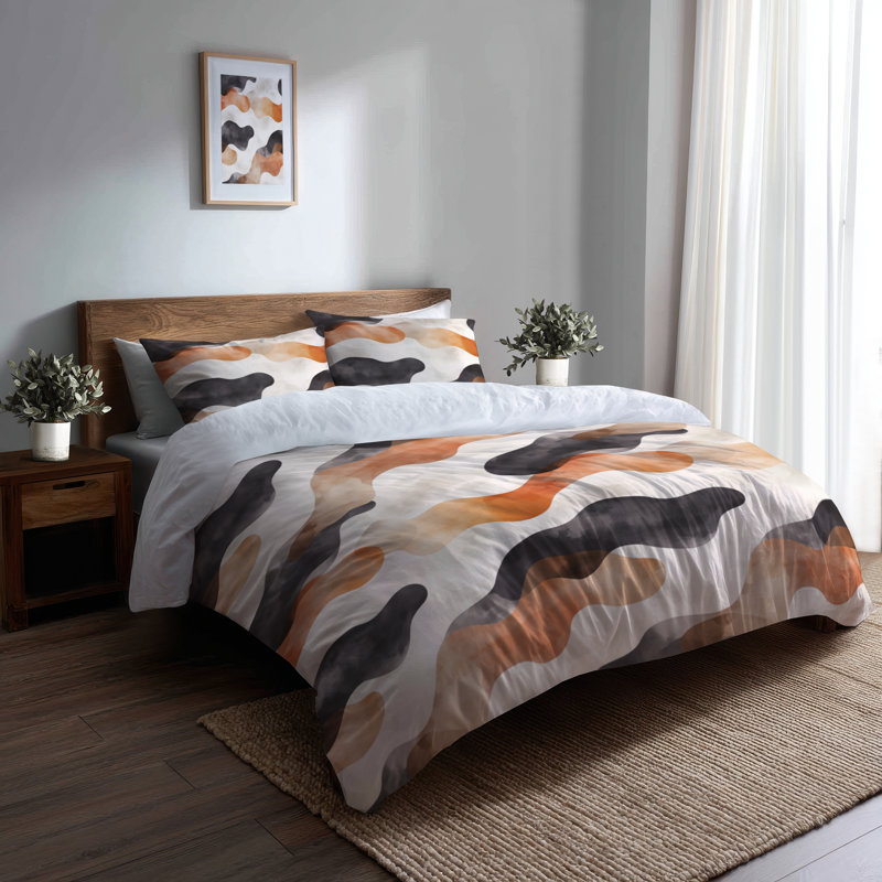 Ensemble de housse de couette Modern, Housse de couette grand et 2 taies décoratives
