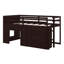 Lit mezzanine avec tiroirs et tablette-993340939