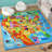 United States Map Educational Learning Game Play Non Slip Kids Rug Carpet Classroom Playroom Mat-22600032