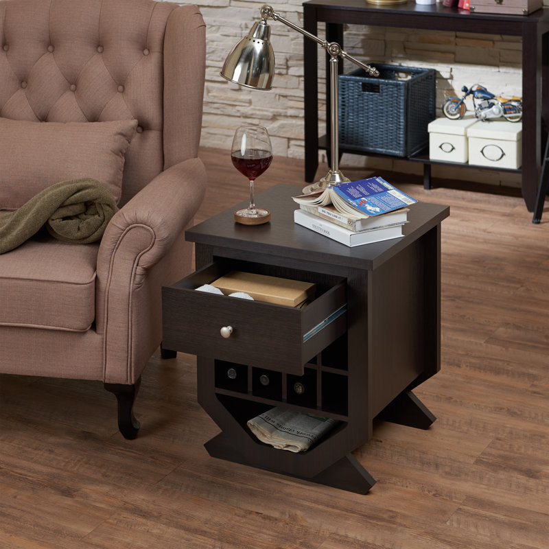 Stephanie Pedestal End Table