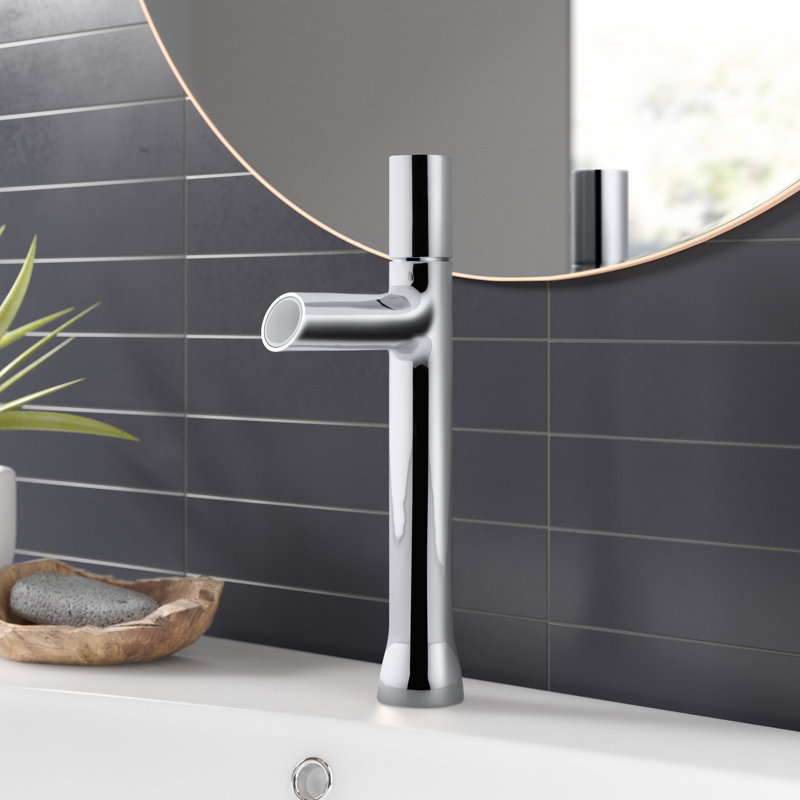Robinet de salle de bain monotrou Toobi, Chrome poli