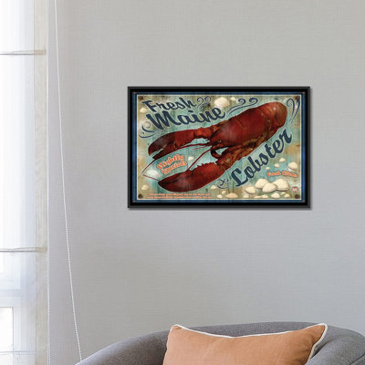«Fresh Maine Lobster Sign» par Old Red Truck, impression