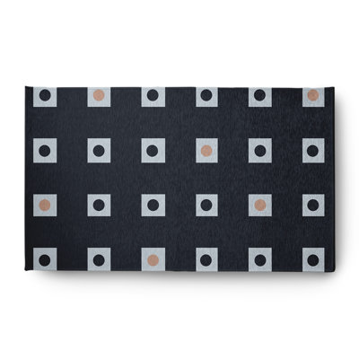 Chenille Geometric Indoor / Outdoor Rug