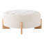 Pouf rond capitonné (beige)-238416363