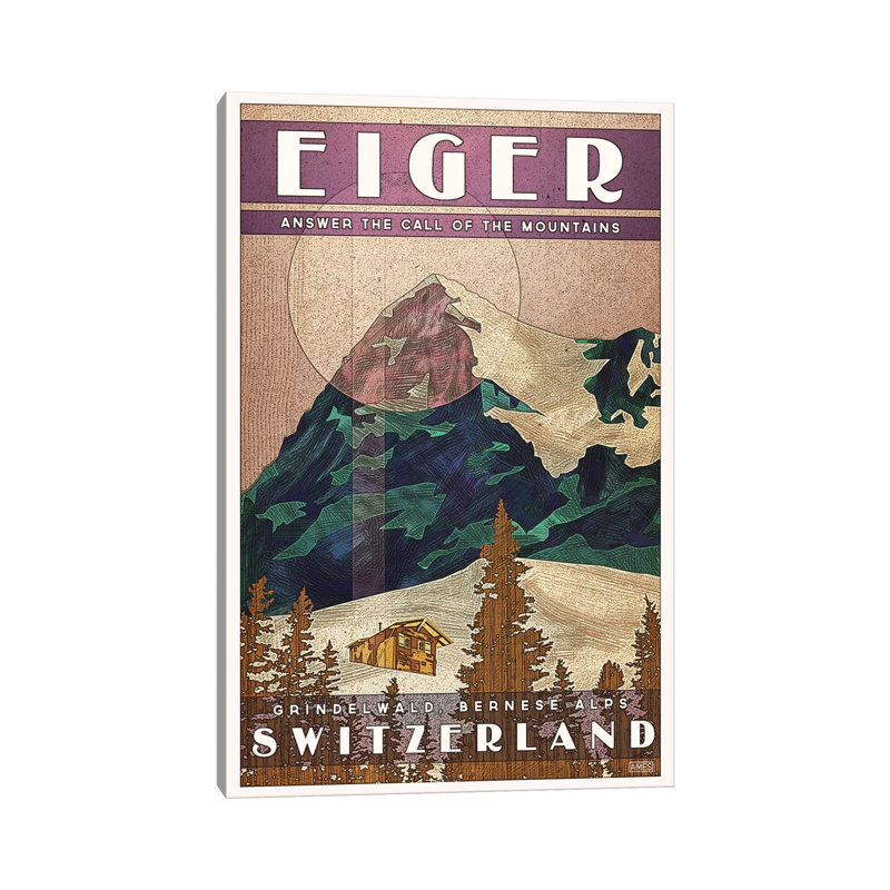 Switzerland-Eiger by Missy Ames - Print on Canvas, Wrapped Canvas, 101.6cm H x 66.04cm W x 3.81cm D