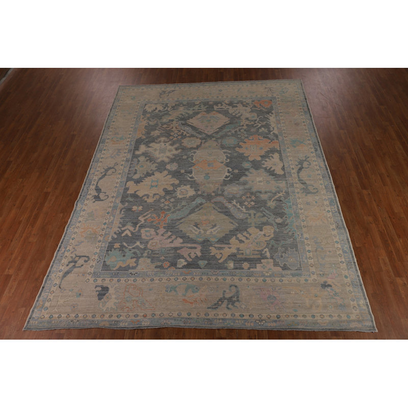 Vegetable Dye Oushak Turkish Area Rug 10x12