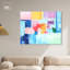 «Pastel Street Blocks», art mural abstrait sur toile par Art Remedy-104334205-104334217