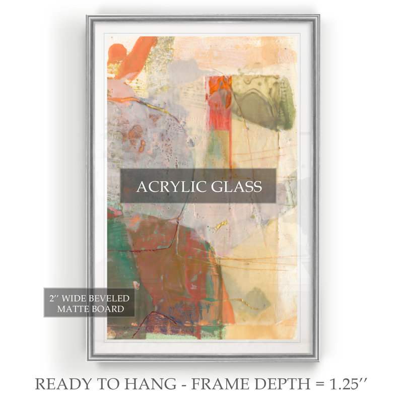 « ferly ii », toile tendue imprimée, H 18,5 po x l 24,5 po x P 1,5 po, Argent