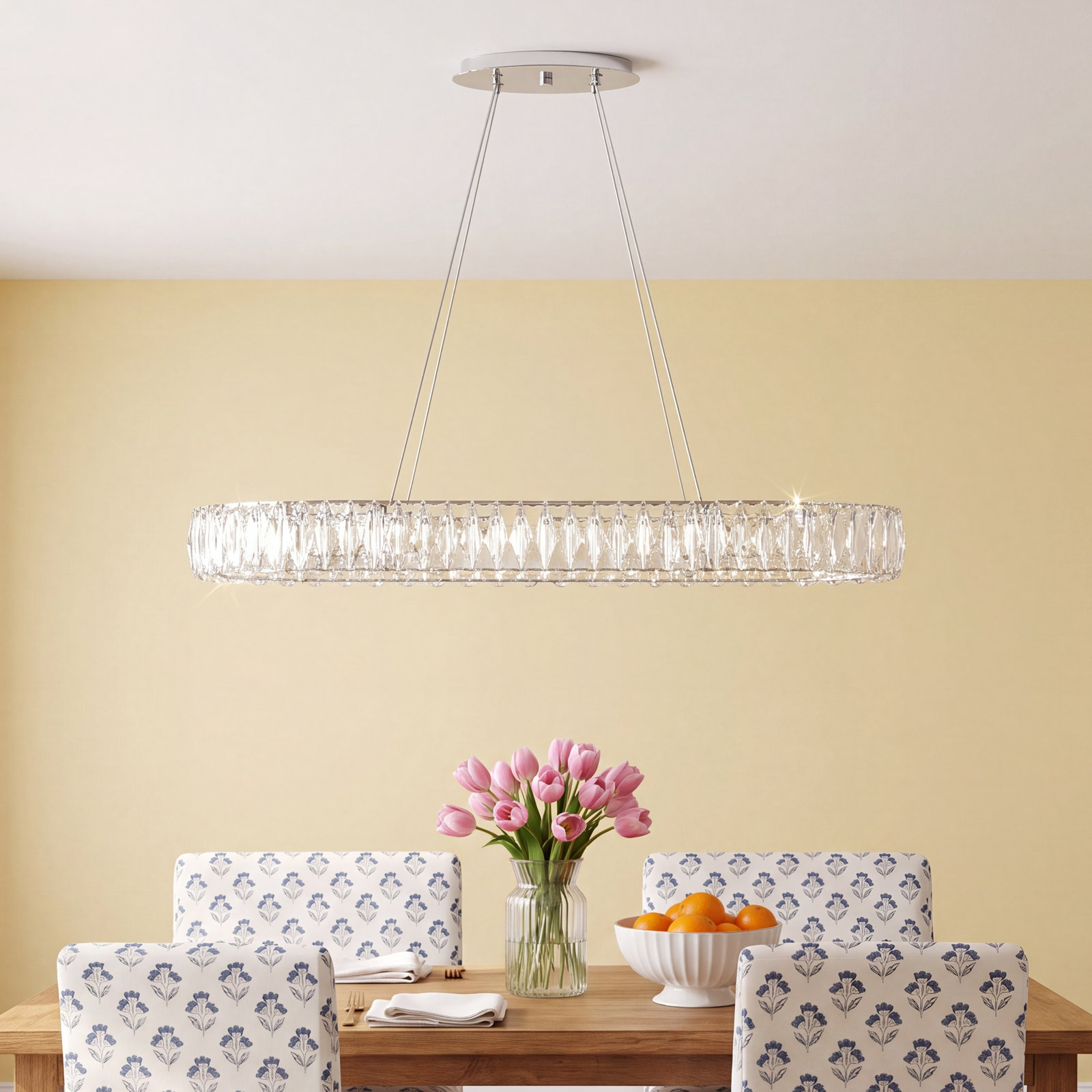 Adela Single - Light Dimmable Linear Chandelier