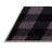 Machine Washable Checkered Purple Area Rug