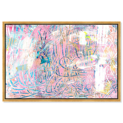 Oliver Gal Tenacious Spirit Abstract - Hand-Applied Glass Coat Framed Canvas Art