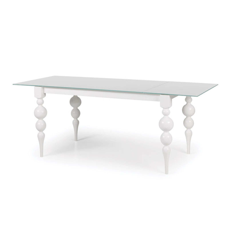 Fairgrove Extendable Glass Top Dining Table