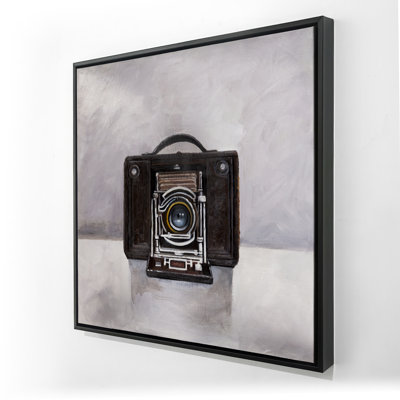 Old Camera Vintage Framed Canvas | Living Room Decor