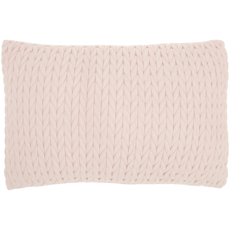 Chevron Throw Pillow, Blush