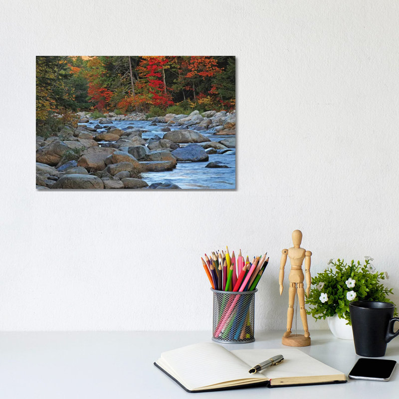 New Hampshire Stream by Brian Wolf - Wrapped Canvas Print, 20.32 cm H x 30.48 cm W