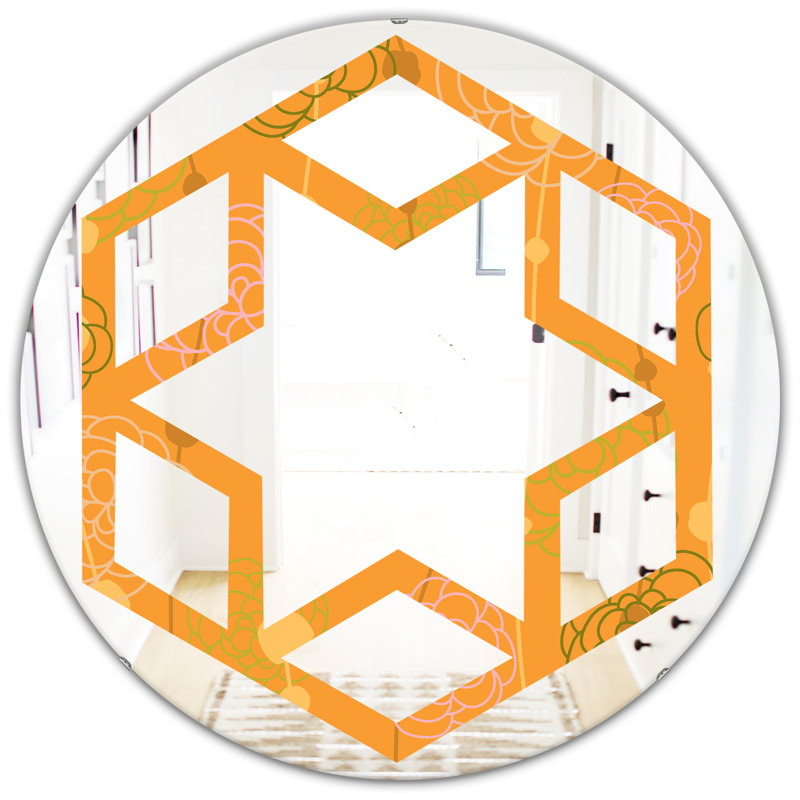 Miroir mural Hexagon Star, H 31,5 po x l po