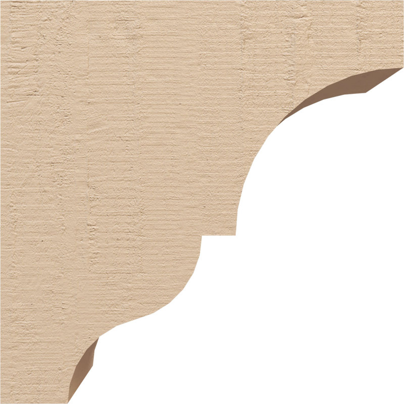 Bois de cèdre brut Asheboro, grain de bois TimberThane Corbel, apprêté brun clair, H 10 po x l 5 po x P 10 po