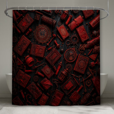 Rideaux de douche antiques très longs